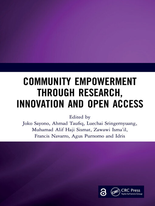 תמונה של  Community Empowerment through Research, Innovation and Open Access